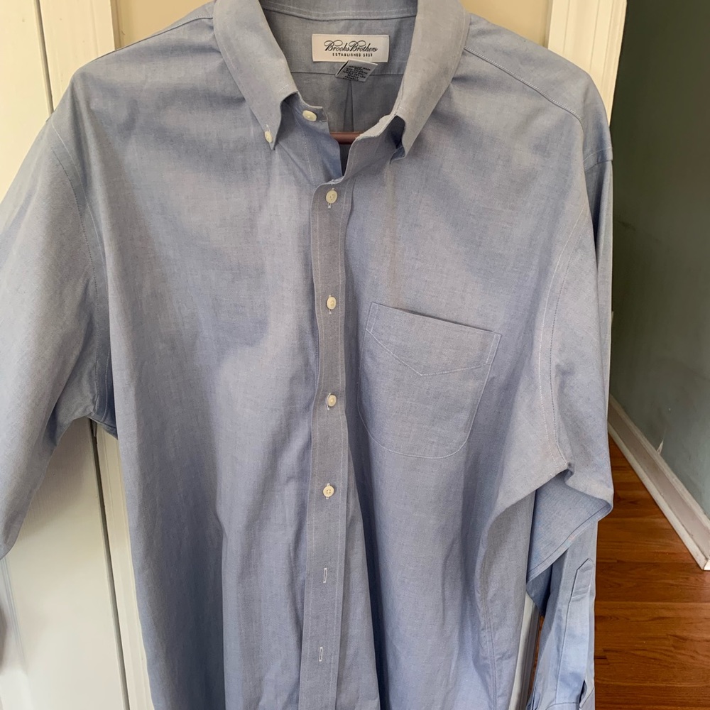 Men’s Brooks Brothers Button Down Blue Shirt